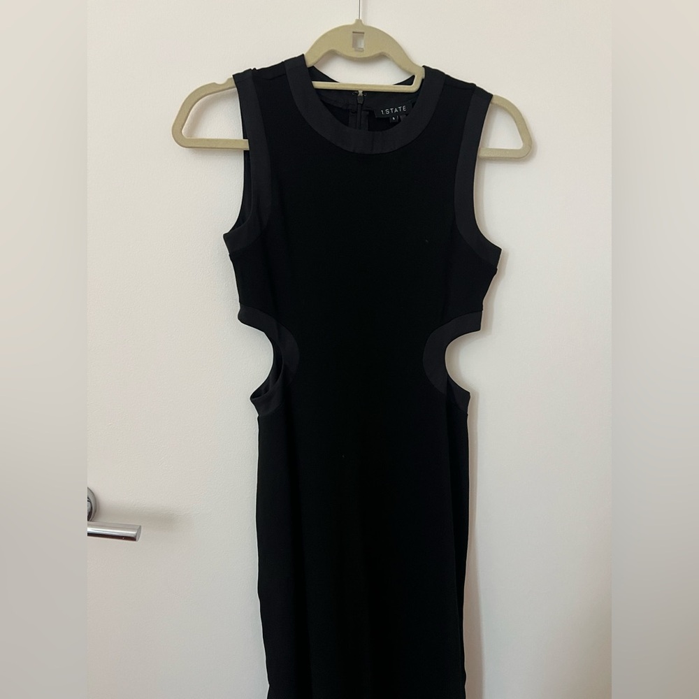 Black Stretchy Formal Dress w/ Cutouts, Very Lightly Worn (Small)